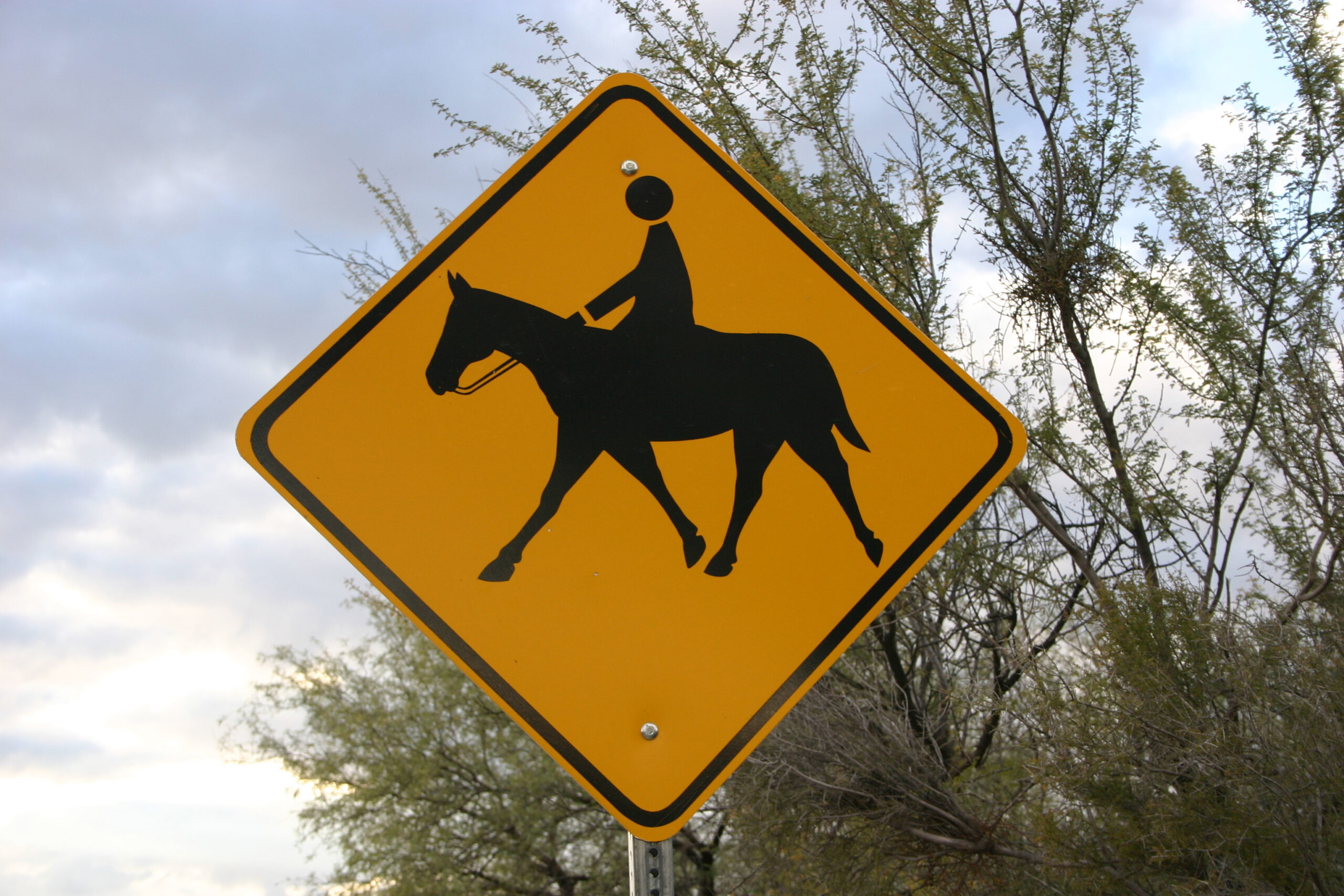 horse crossing sign horse crossing sign